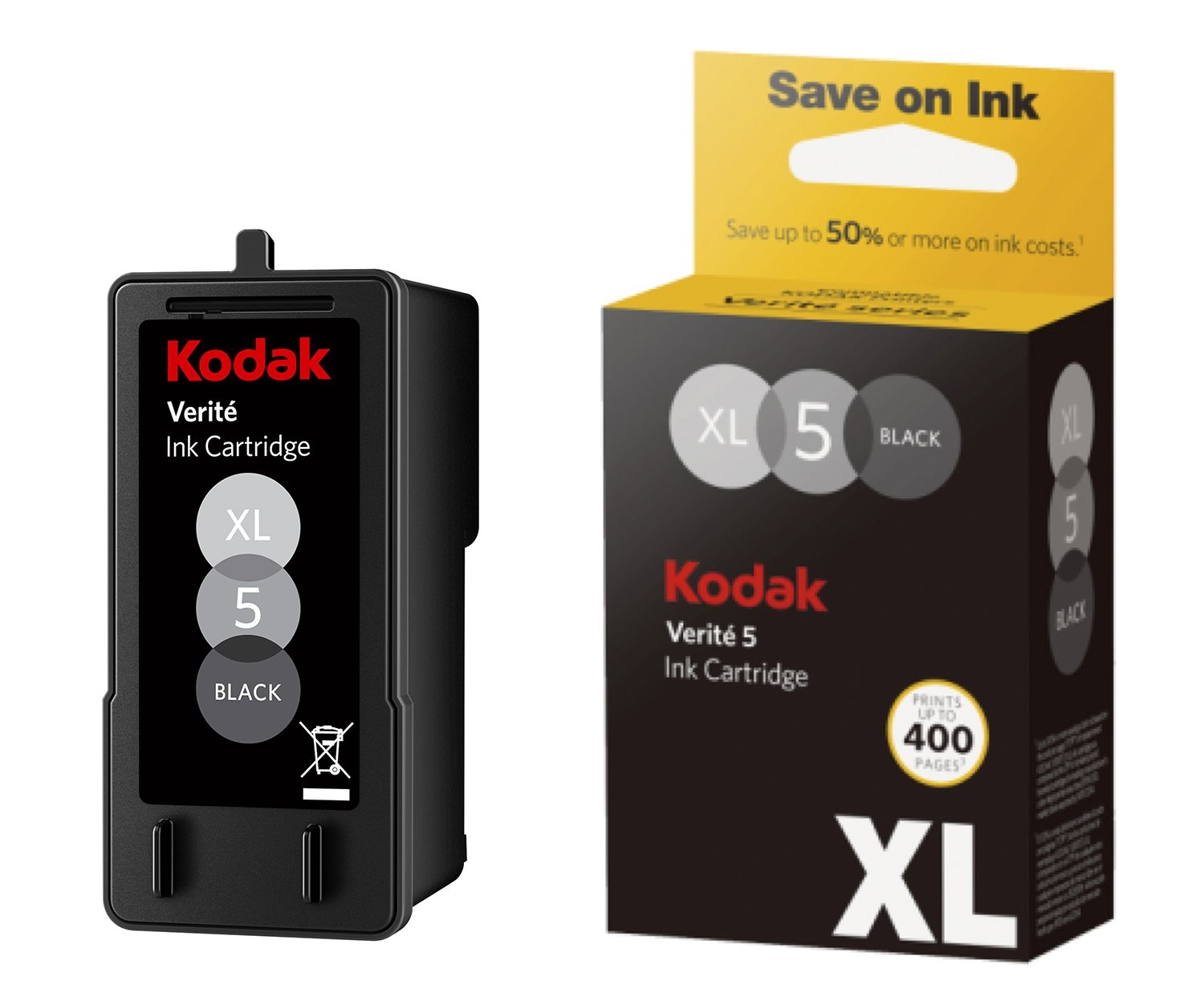 Kodak Verite 5 XL Black Ink Cartridge ALK1UA for V50 V55 V65