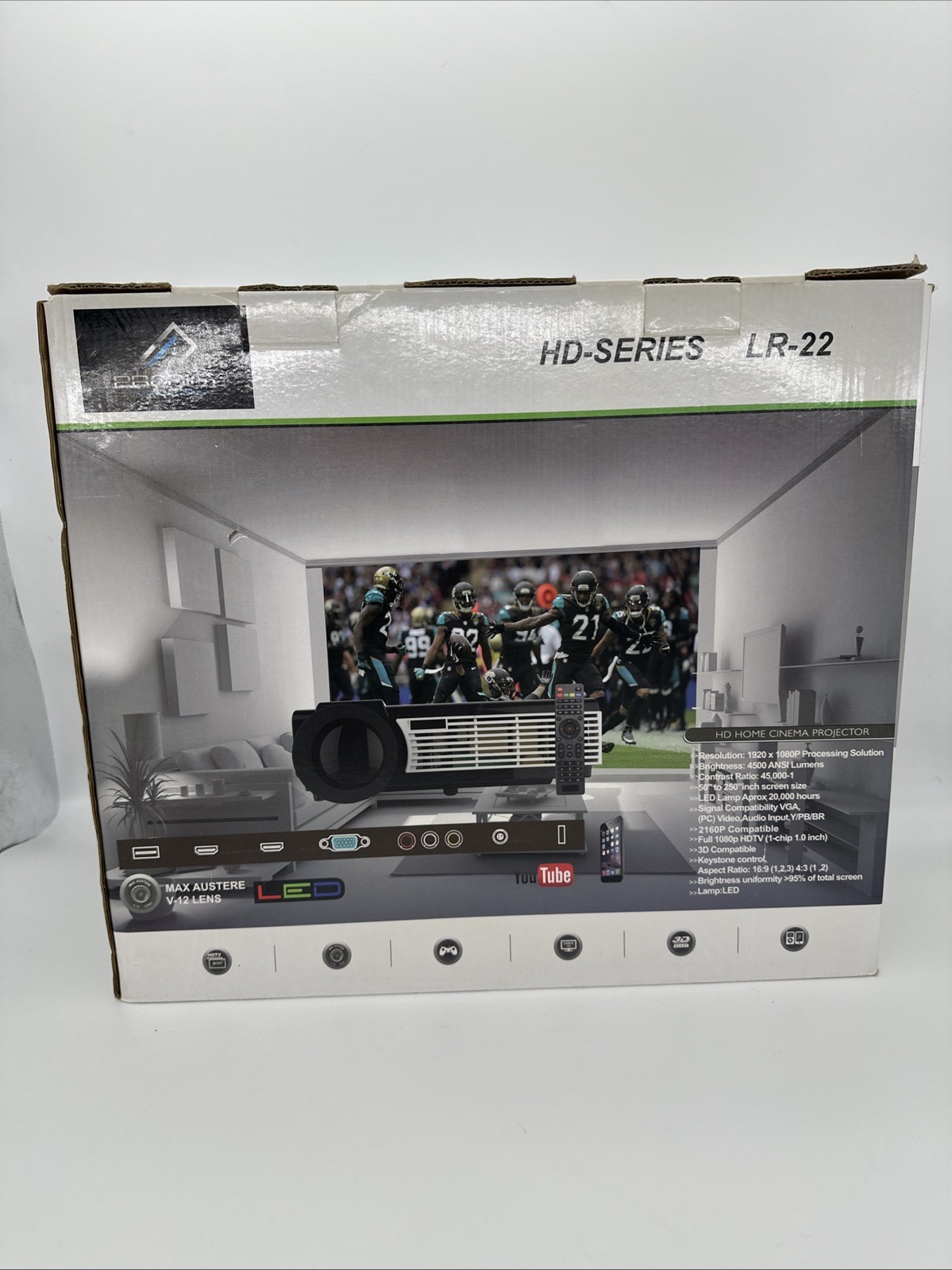 PRODIGY INNOVATIONS HD Series LR-22 Projector 3D Ready Complete