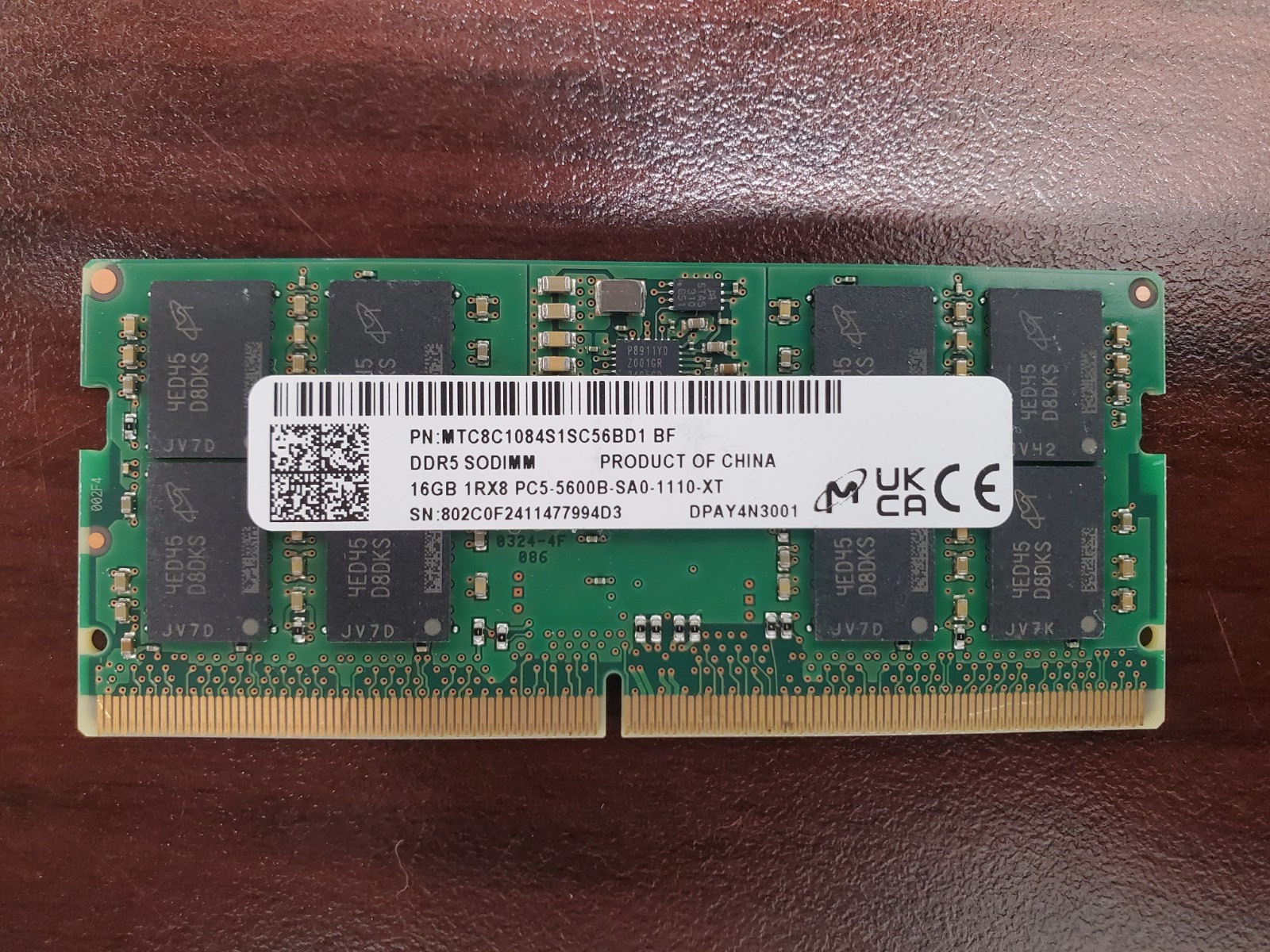 MTC8C1084S1SC56BD1 - Memory Module