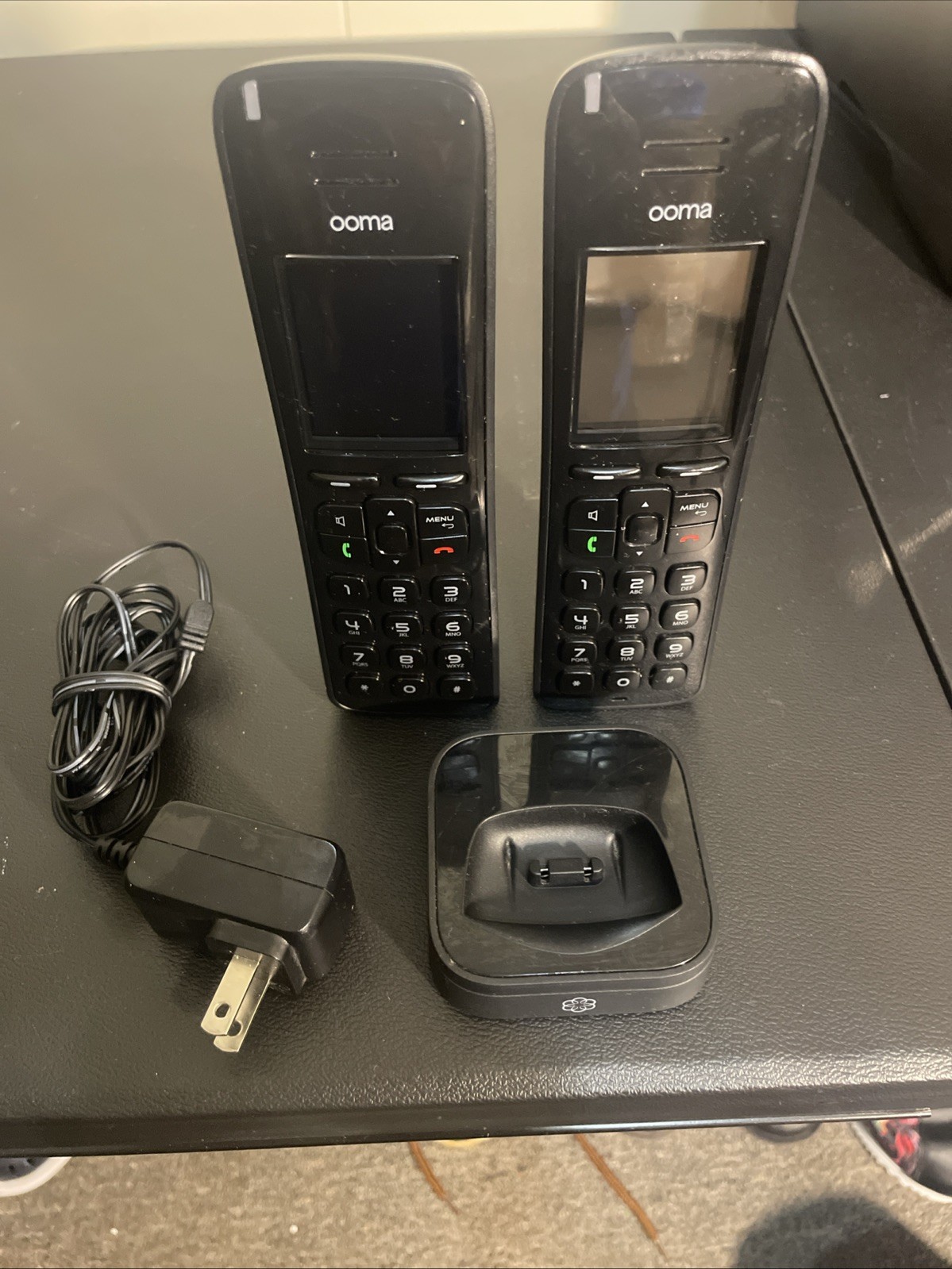 Ooma Telo Air 2 Wireless Wi-Fi Home Phone Service with 2HD3 Cordless Handsets