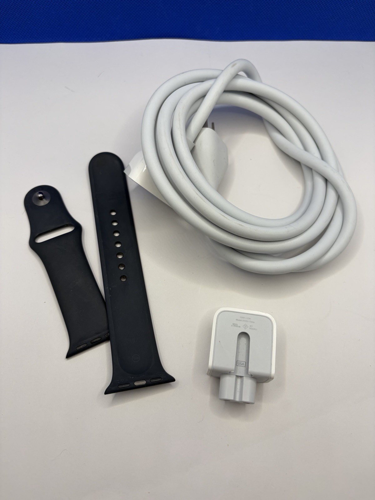 Genuine Apple Accessories Bundle Watch Band Charger Cable AC Plug OEM Lot Used