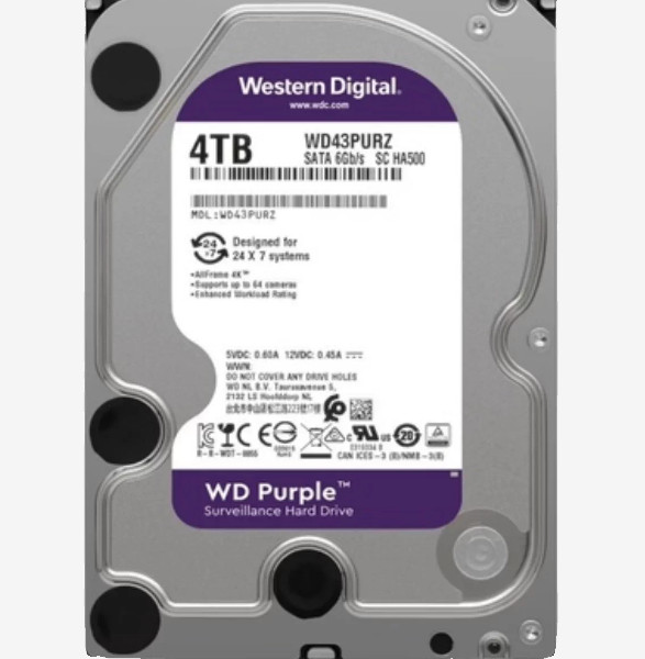 WD40PURZ 4TB Desktop Computer Home Mechanical Hard Drive Western Digital 4T