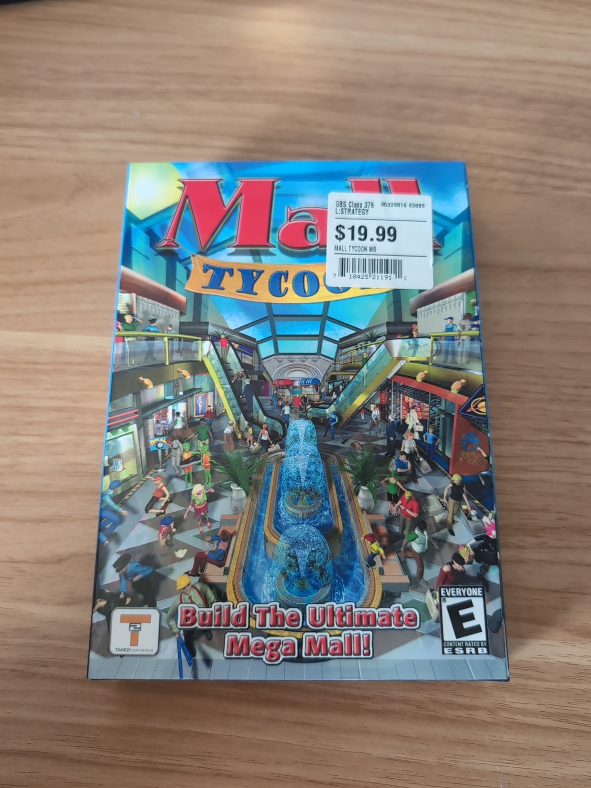 BOX ONLY Mall Tycoon - 2002 Windows PC Build The Ultimate Mega Mall 