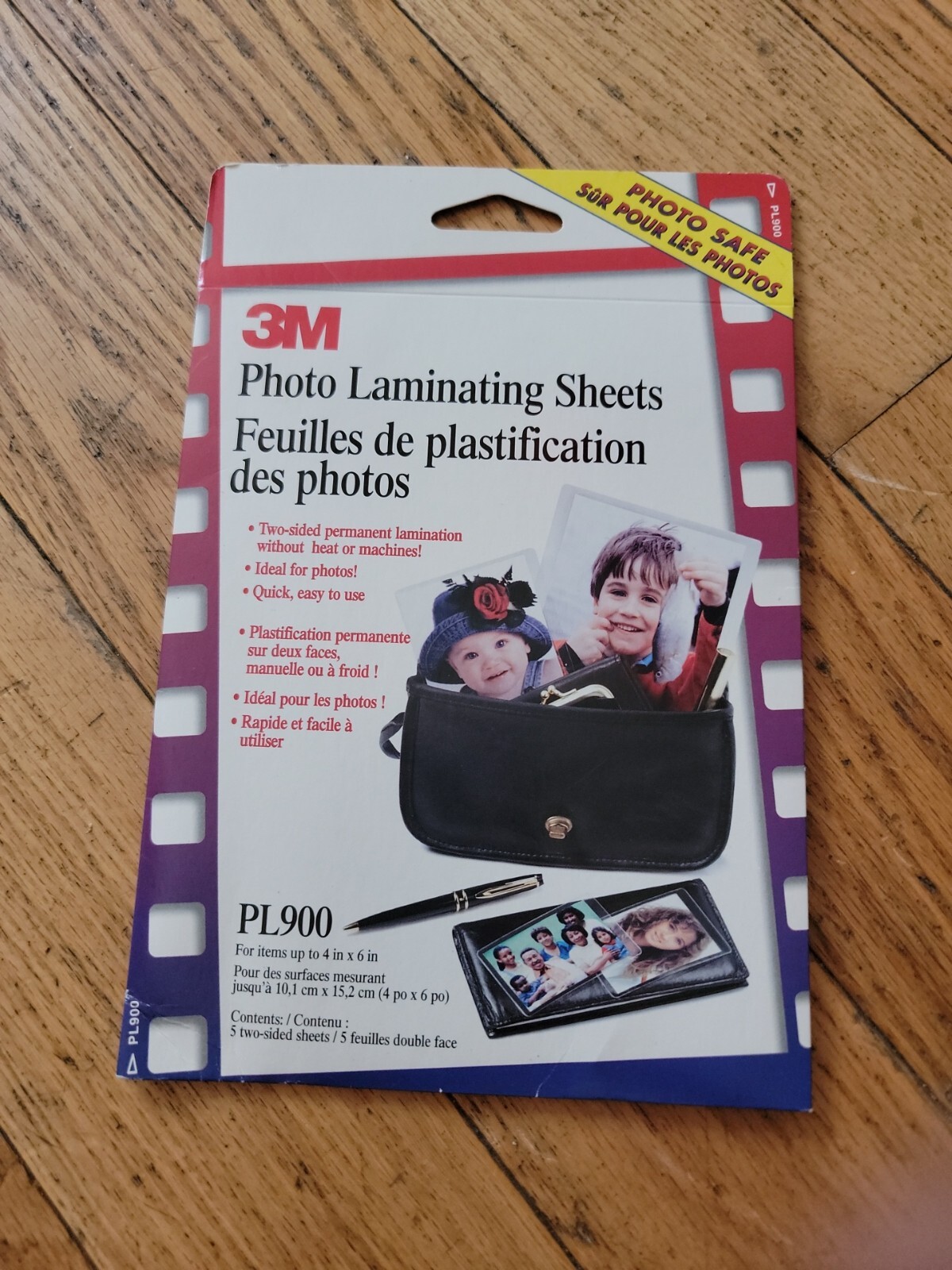 NEW 3M Photo Laminating Sheets 5 Two-Sided For Items up to 4 x 6 in PL900