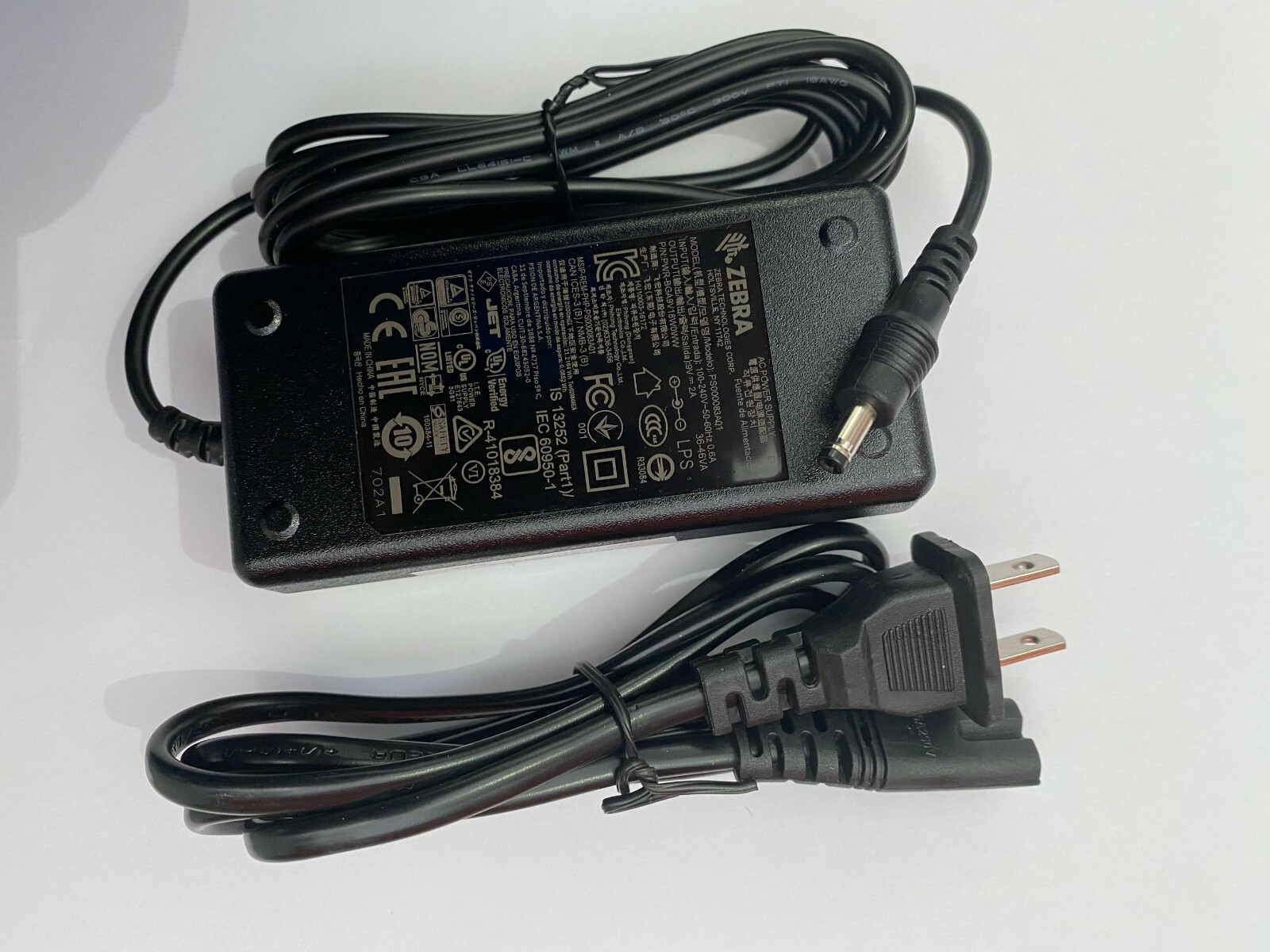 New Genuine AC Adapter For Zebra Motorola Symbol 9V 2A 18W Power Supply Charger