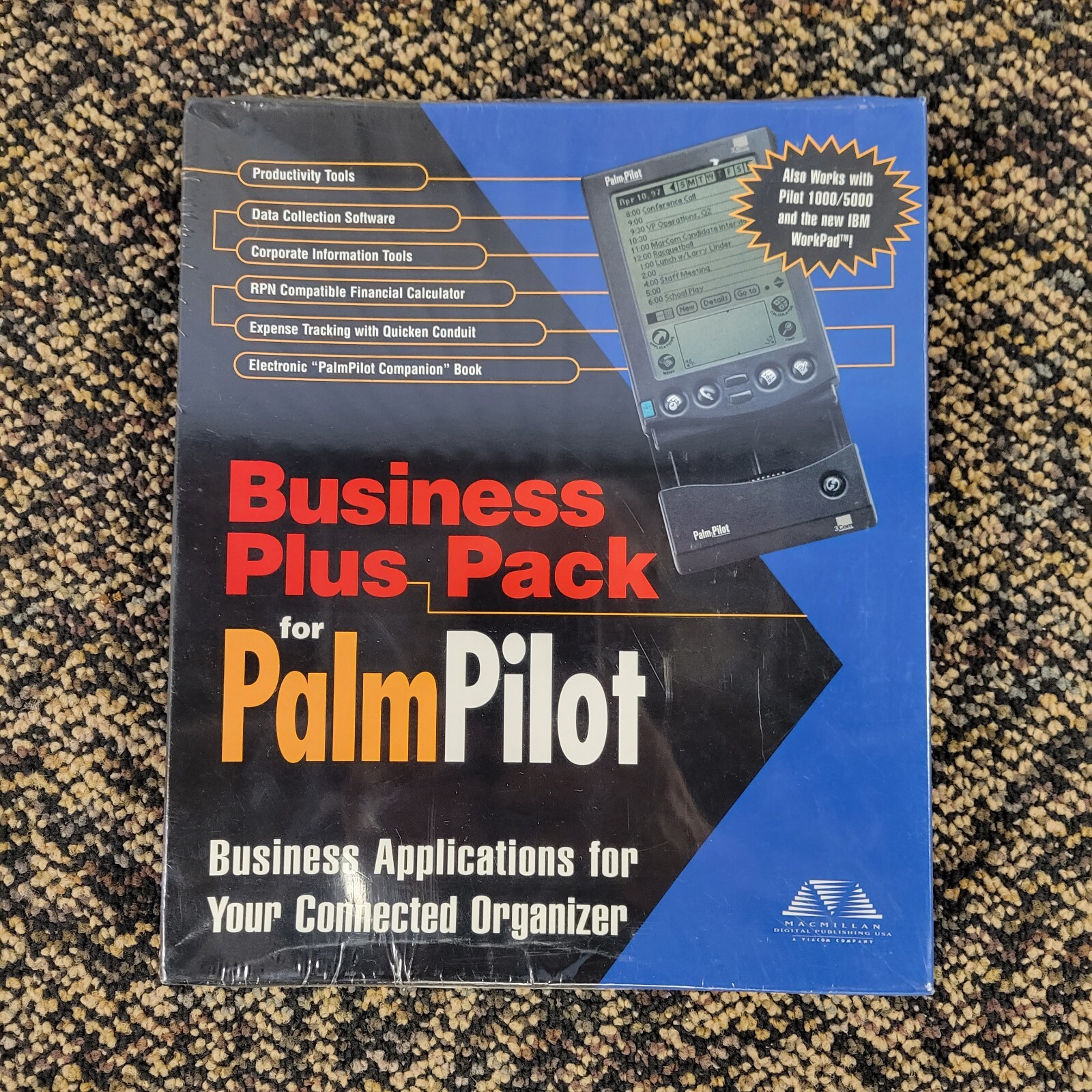 Vintage 1997 NEW SEALED Business Plus Pack for PalmPilot by McMillian Palm Pilot
