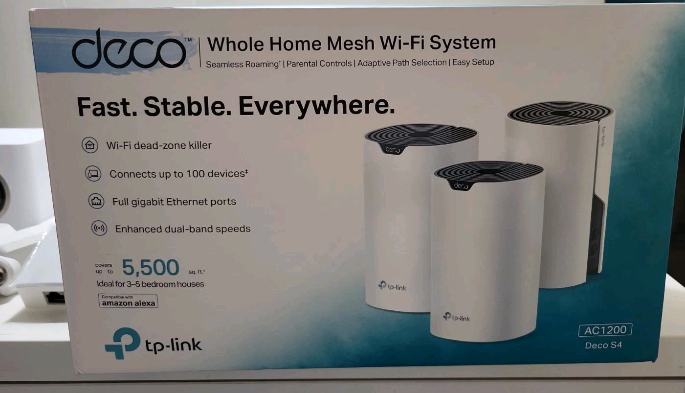 TP-Link Deco S4 4-Pack AC1200 Whole Home Mesh Wi-Fi System