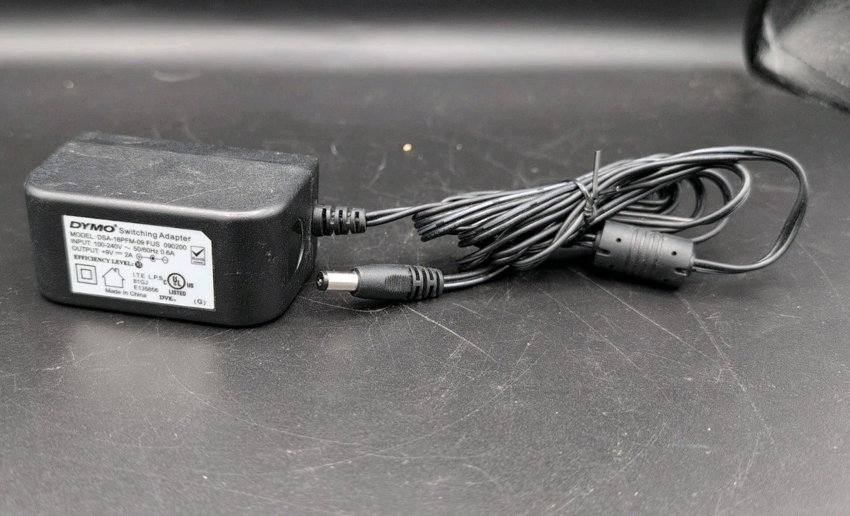 Original Dymo DSA-18PFM-09 OEM Switching Power Adapter 9V 2A Charger Rhino 4200