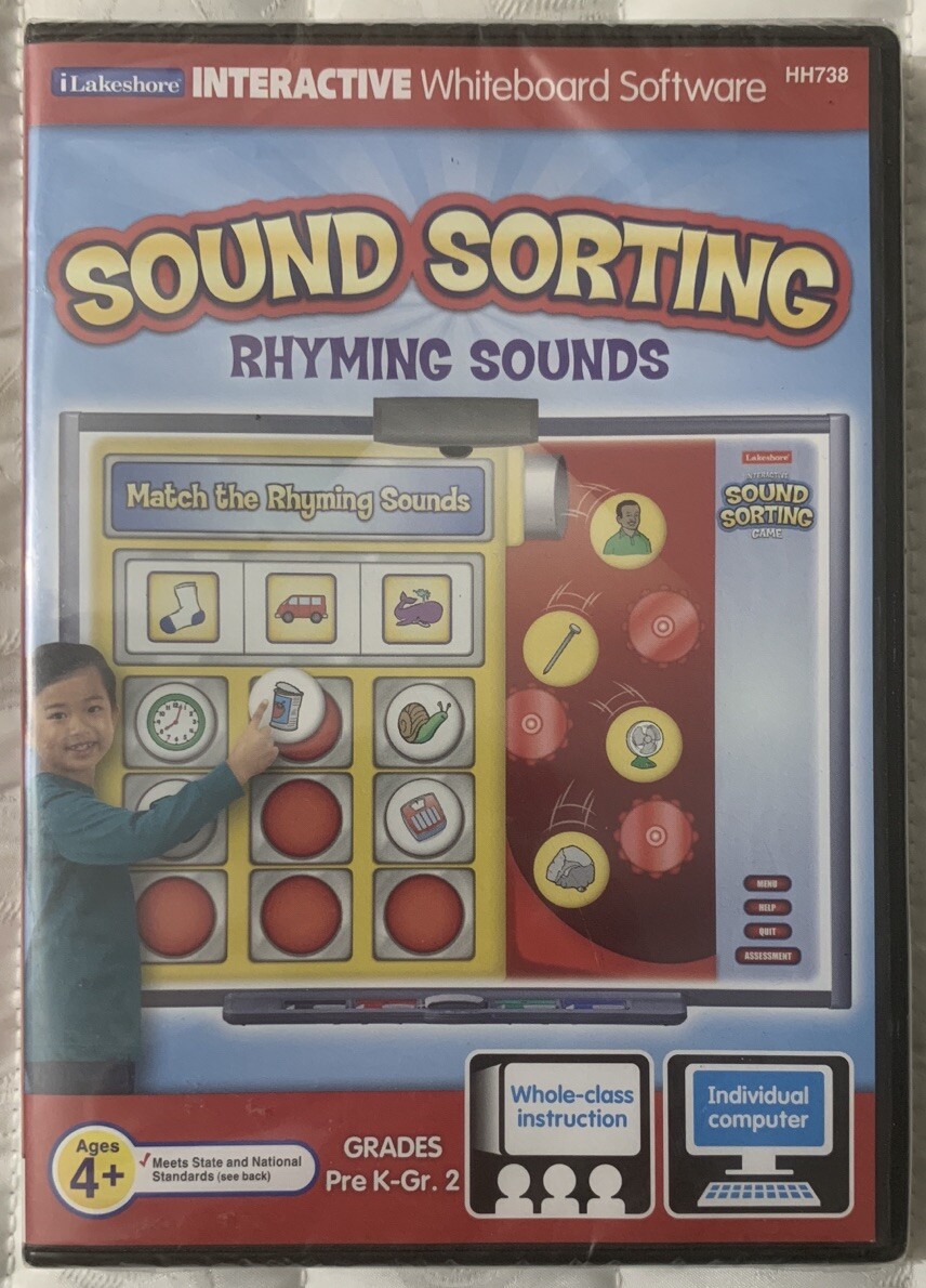 Sound Sorting Rhyming Sounds Lakeshore Interactive Whiteboard Software Pre K 1 2