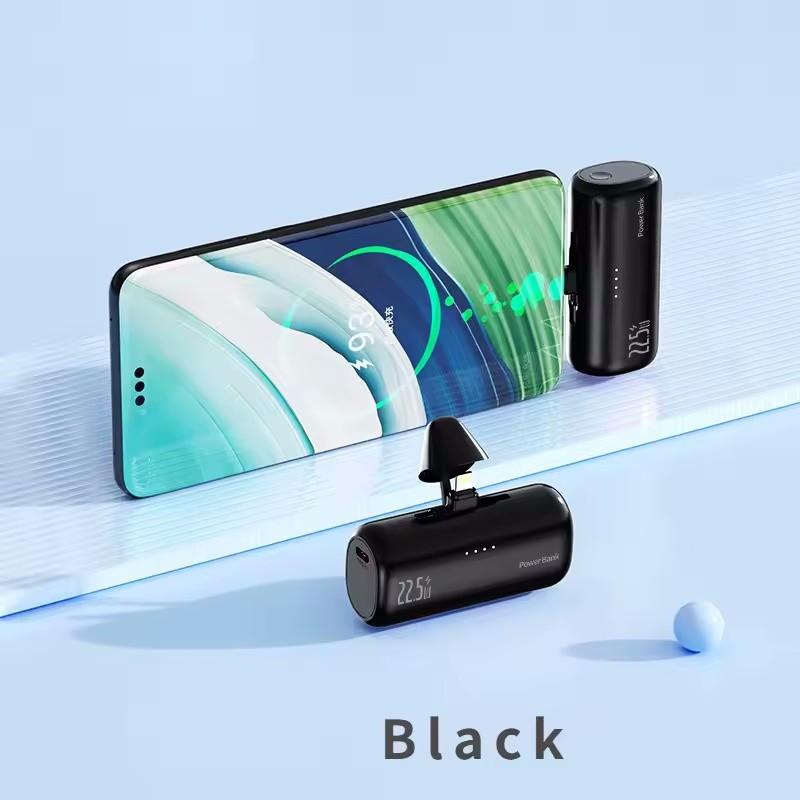 Mini Portable Charger 22.5W Fast Charging 5000mAh Type-C Power Bank For iPhone