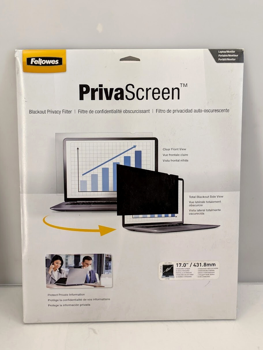 Fellowes Blackout Privacy Filter for 17" Monitor Standard Laptop/Flat Screen