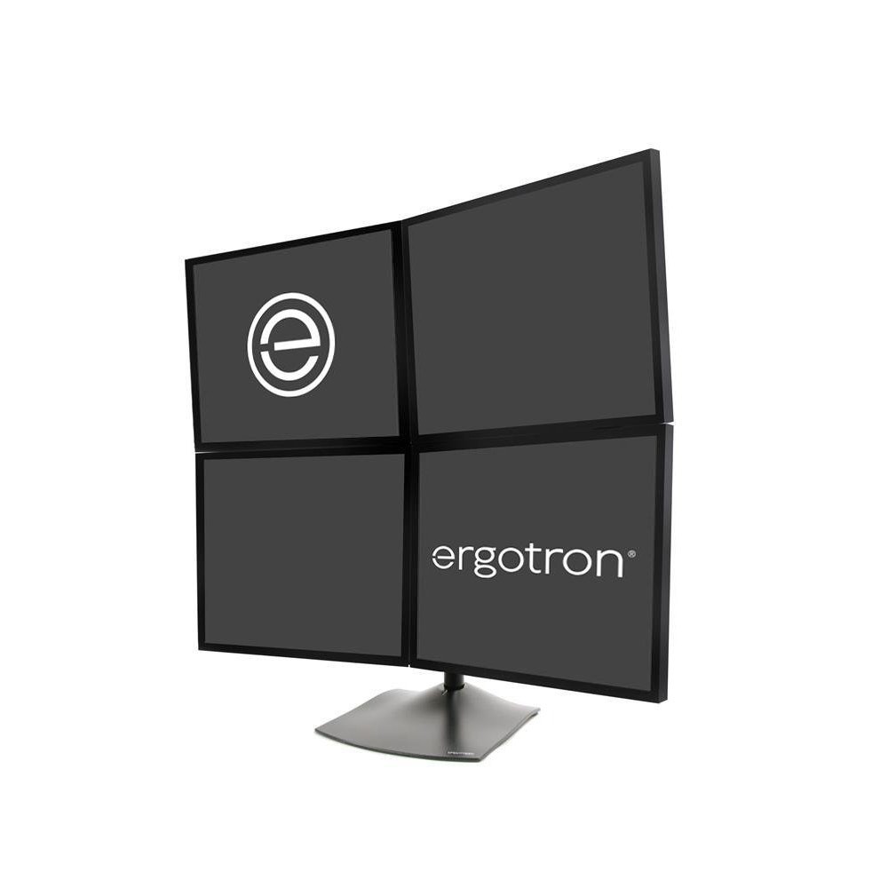Ergotron 33-324-200 DS100 Quad Monitor Stand 4 Screen VESA Mount - NIB