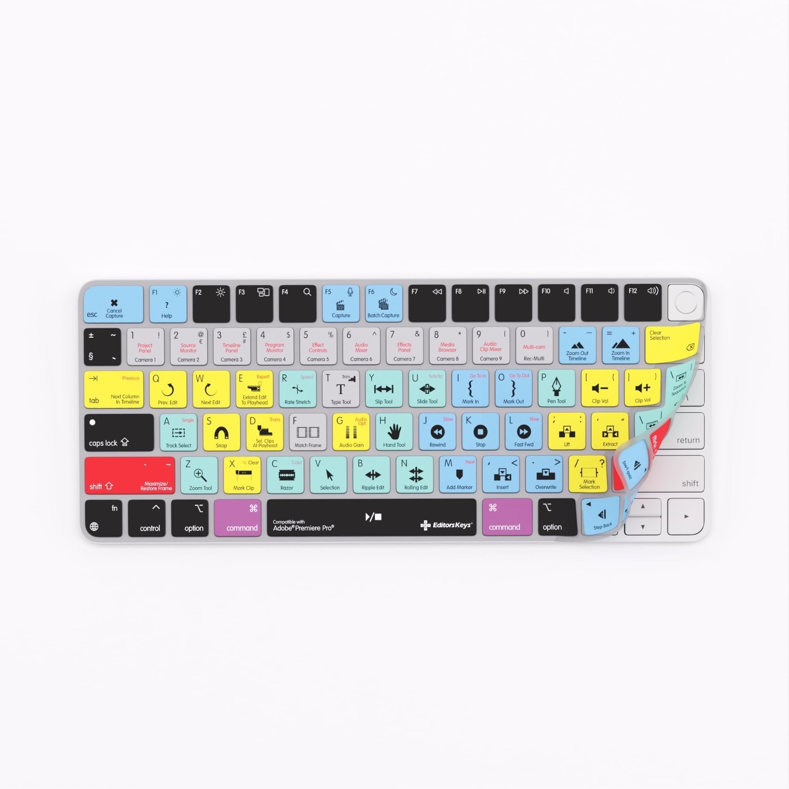 Keyboard Cover Compatible With Adobe Premiere Pro - Compatible With Apple Magic
