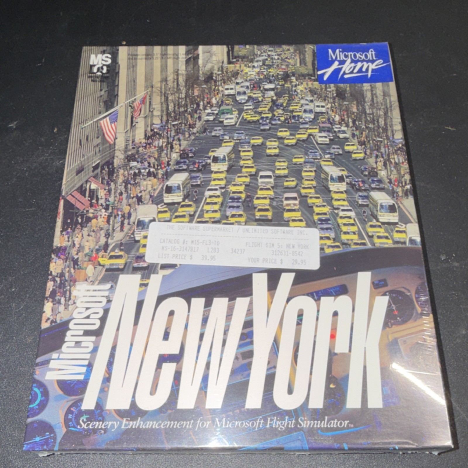 SEALED Microsoft New York Scenery Enhancement Flight Simulator  for Windows CD