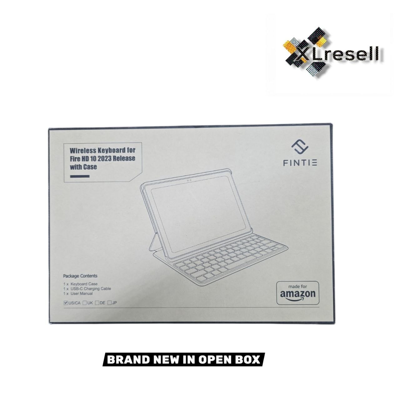 Amazon - Keyboard Case for Fire HD 10 (2023 Release) - Black