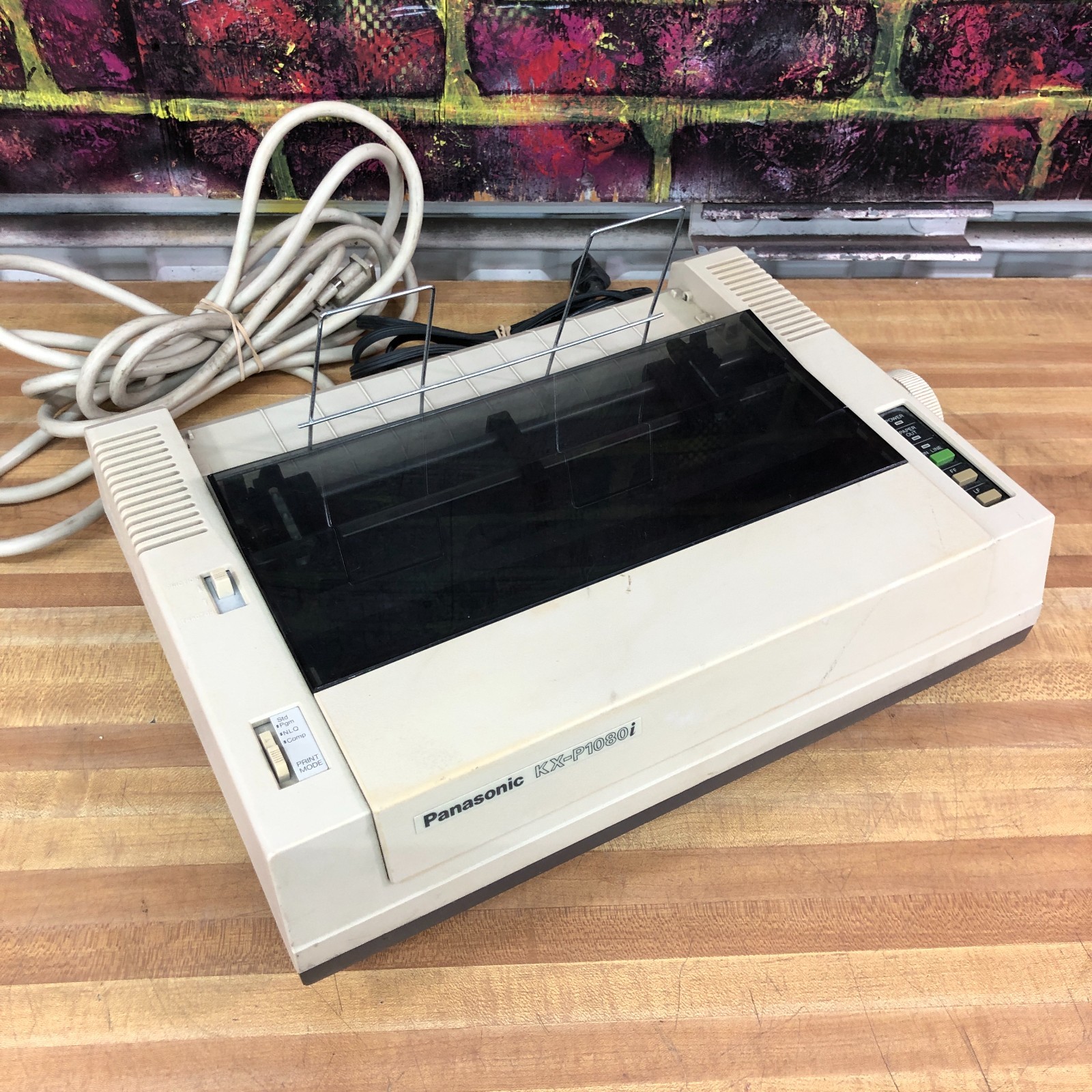 Panasonic KX-P1080i 9-Pin Impact Dot Matrix Printer w/Parallel Cable - WORKS