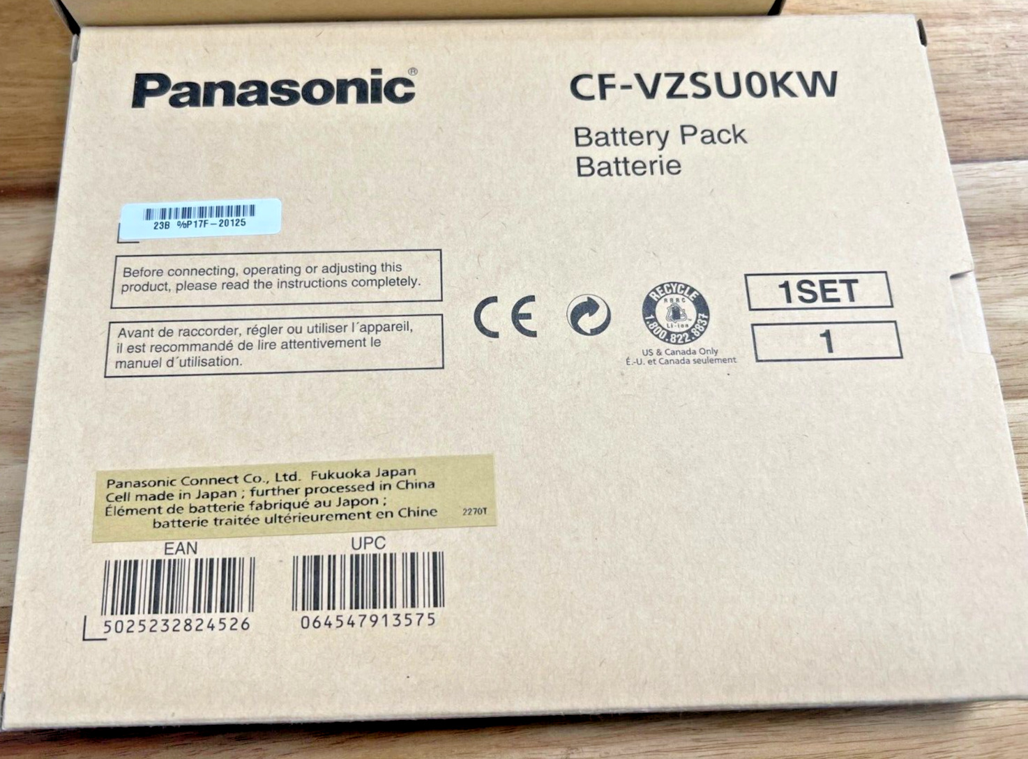 Brand new original second bay battery for Panasonic Toughbook CF-54 CFVZSU0KW