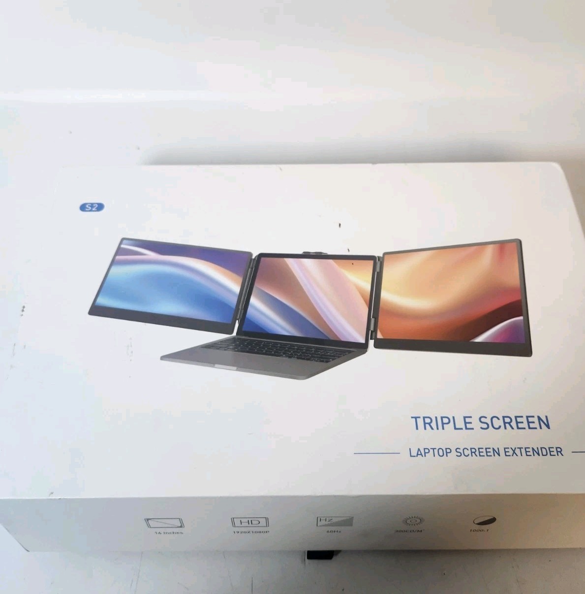 Laptop Triple Screen Extender 14 Inches 1920 x 1080p 60 Hz Model S2