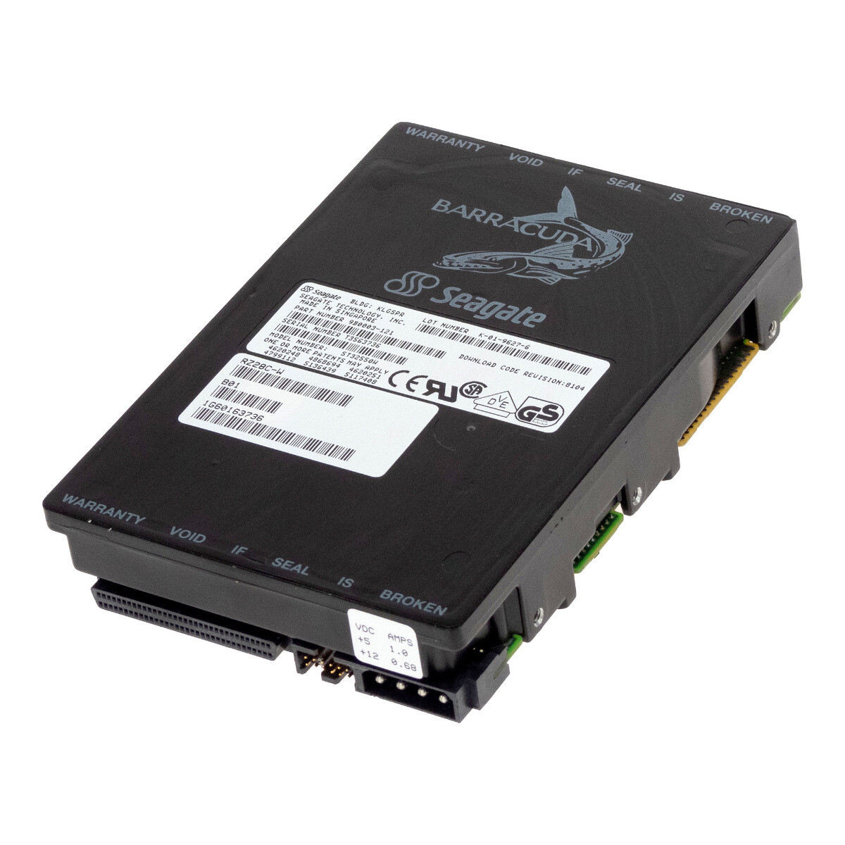 HARD DRIVE SEAGATE ST32550W 2.1GB 7200RPM SCSI ULTRA 68-pin 3.5" inch