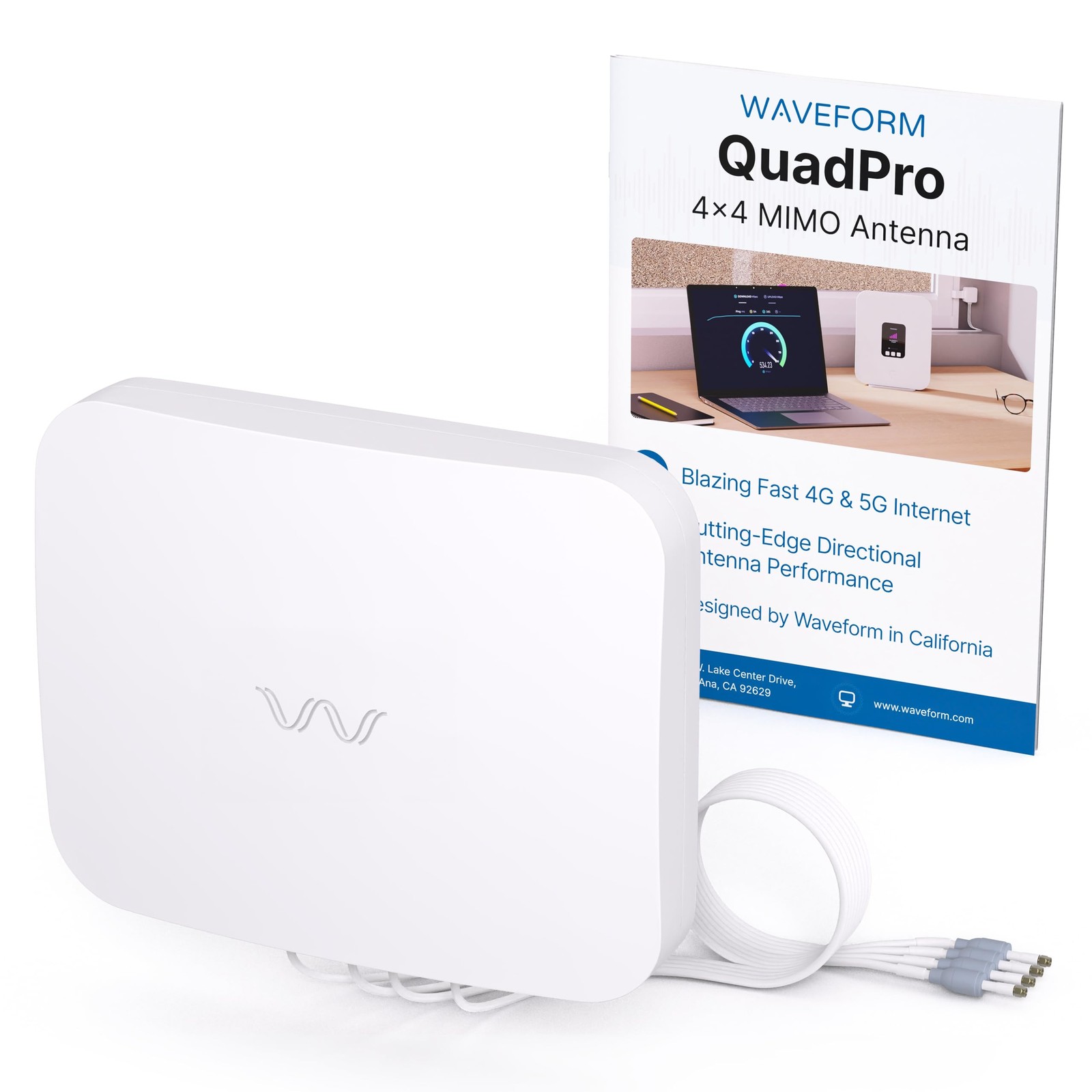 Waveform QuadPro: Directional 4x4 MIMO Panel Antenna, Antenna Only