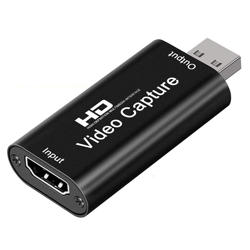Metal 4K HDMI-compatible to USB Video Capture Card 1080P USB 2.0 Game Grabber Bo