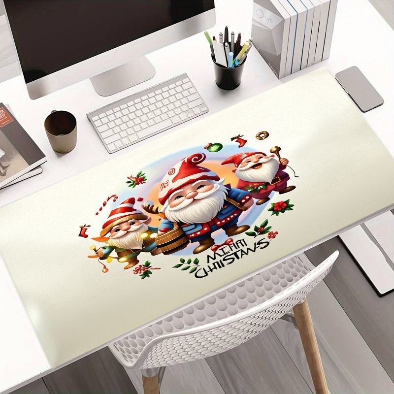 Creative Holiday Mouse Pad - Christmas-themed Desk Mat Featuring Adorable Chri