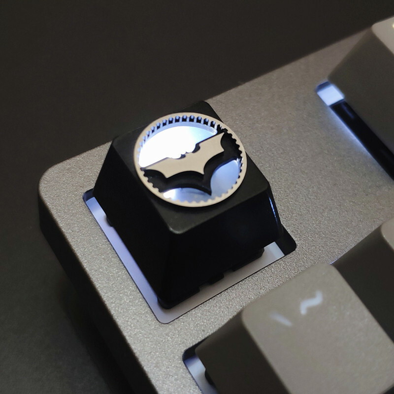 Batman Keycap Metal Key cap For Cherry MX Keyboard Light transmission 