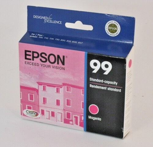 EPSON 99 T099320 Inkjet Cartridge MAGENTA Exp.02/2017 NIB Genuine OEM