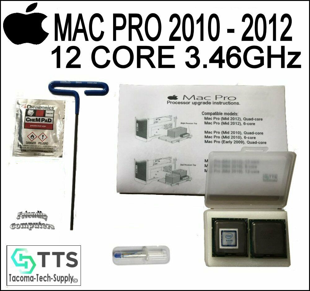 Twelve Core 2010,2012 Apple Mac Pro X5690 x2 3.46GHz HEX XEON CPU 5,1 Processors