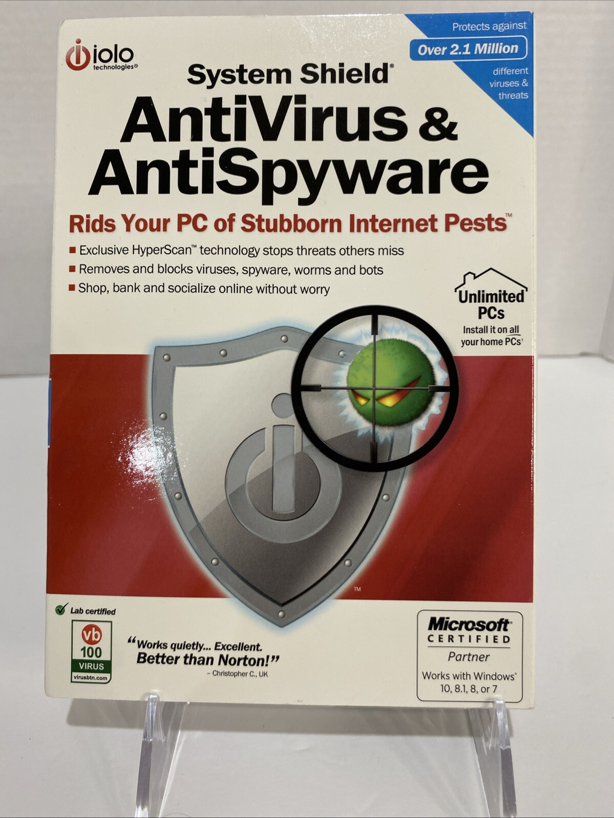 System Shield Anti-Virus & Anti-Spyware PC Program  New