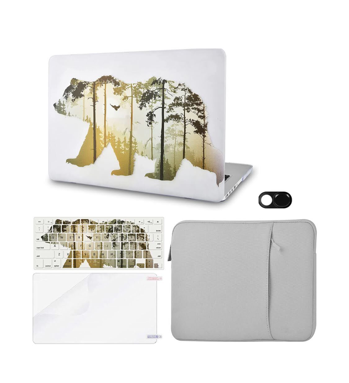 KECC Compatible w/ MacBook Air 13 A1369/A1466 Plastic Hard Shell Keyboard Cover