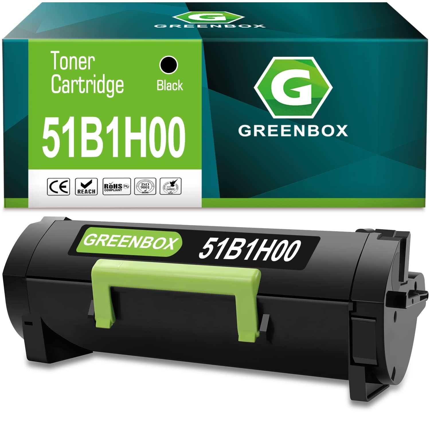 Remanufacture 51B1H00 High-Yield Toner Cartridge Replacement for Lexmark 51B1...