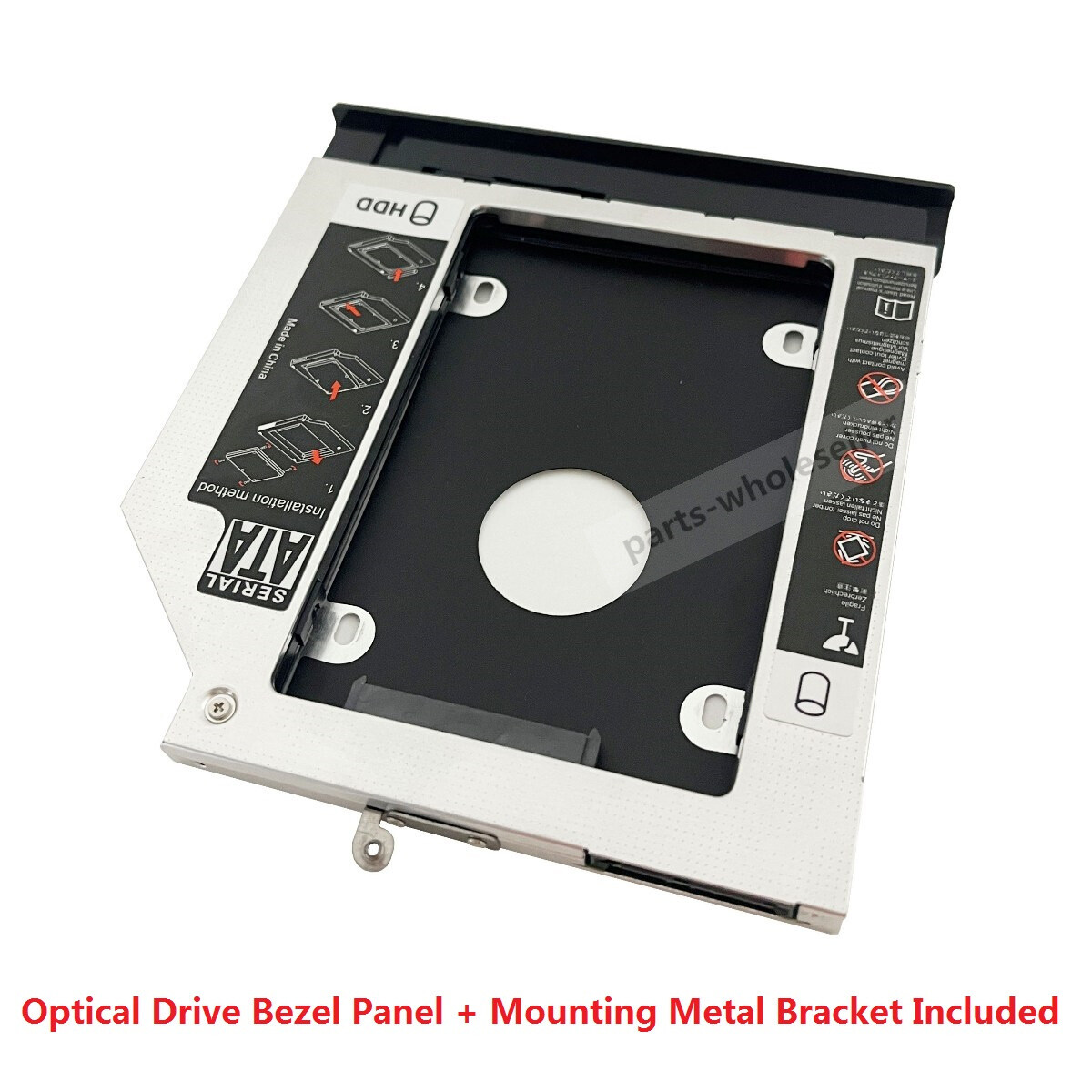 Bezel Faceplate 2nd HDD SSD Optical Caddy Frame for Lenovo XiaoXin IdeaPad 300