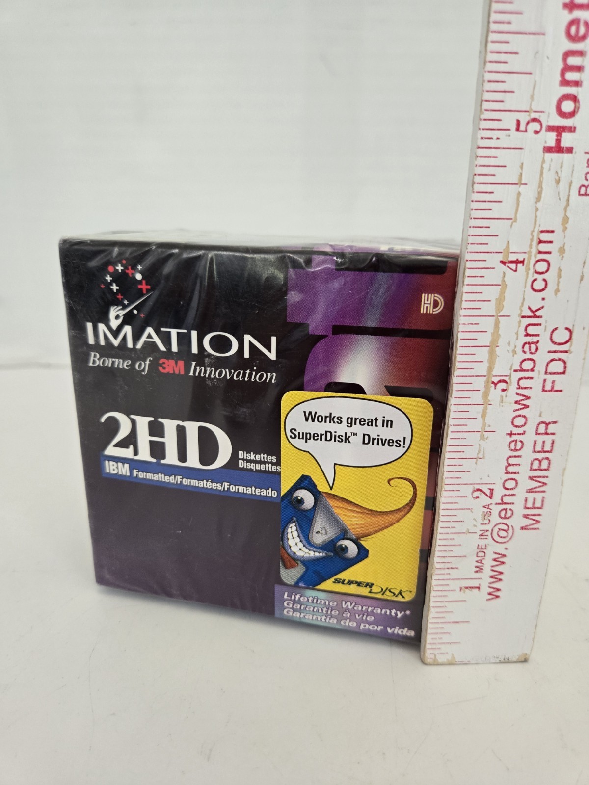 10 NOS Imation 3M 2HD IBM Formatted 3.5" Diskettes 