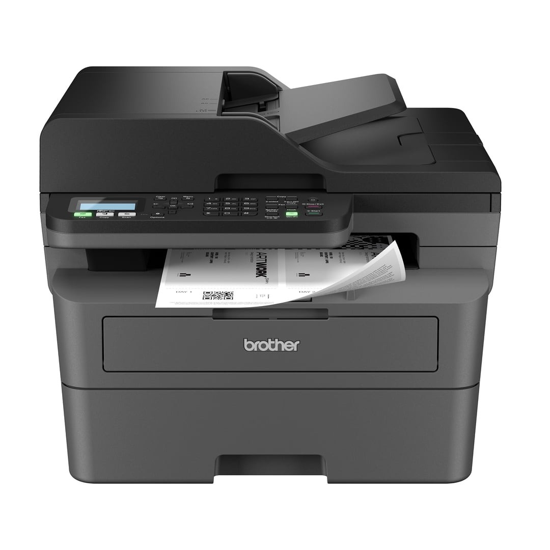 Brother MFC-L2760DWW Wireless Compact Monochrome All-in-One Laser Printer, Copy,
