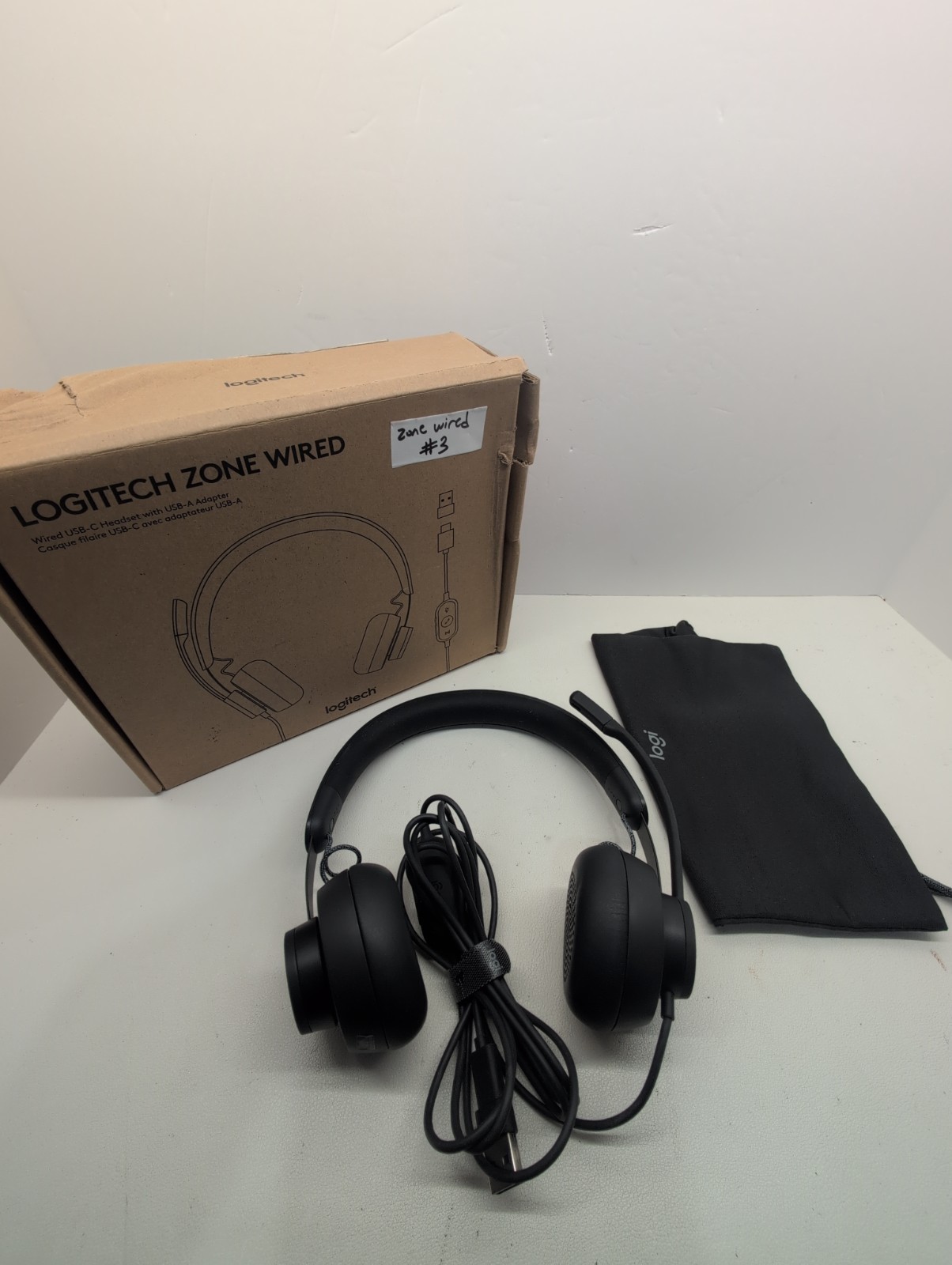Logitech - Zone Wired On-Ear Headset for Microsoft Teams - Graphite #2