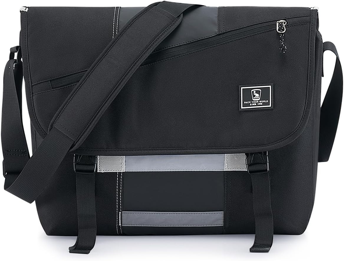 OIWAS Messenger Bag for Men, 14 Inch Laptop Crossbody Baags Women Casual Satchel