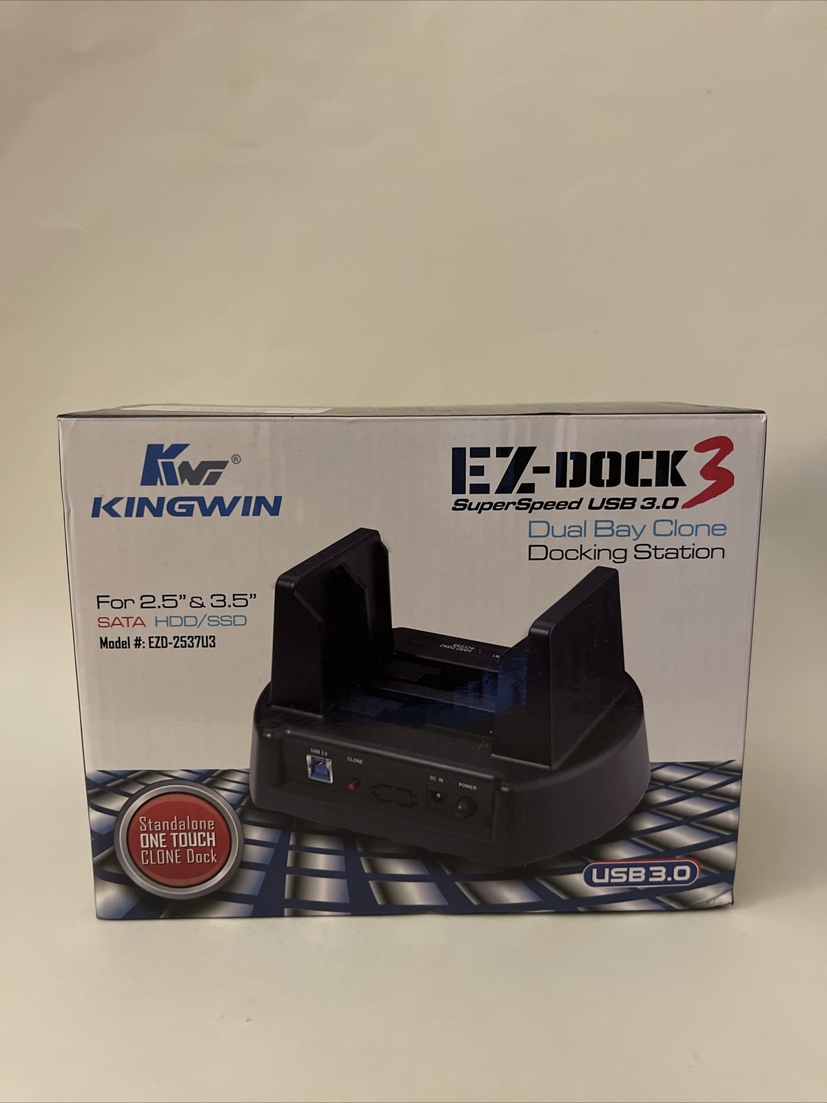 Kingwin EZD-2537U3 Dual-Bay 2.5/3.5inch SATA HDD & SSD Docking Station