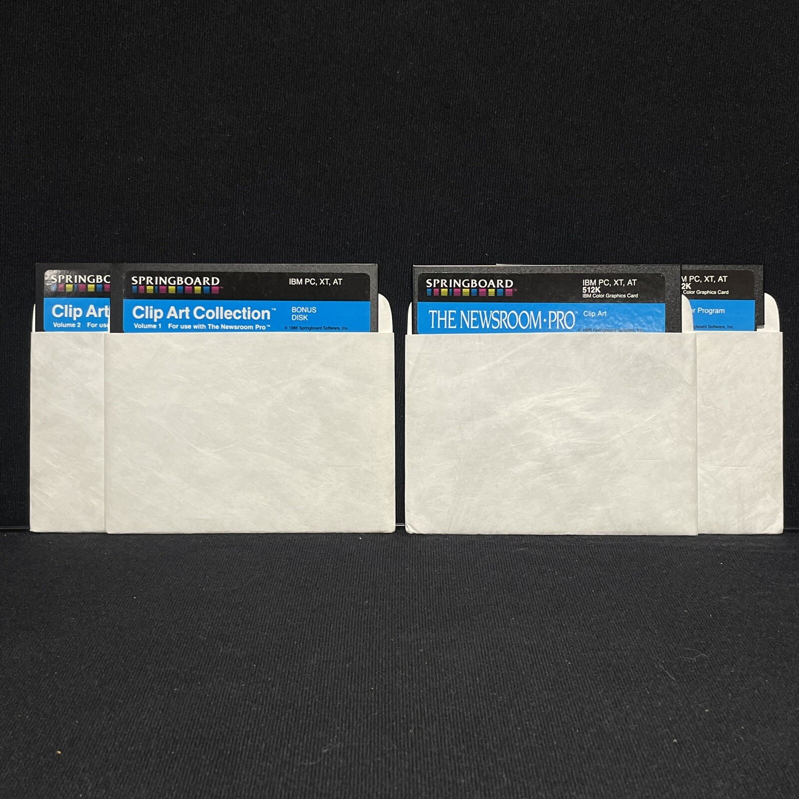 Springboard Newsroom Pro Clip Art Collection Volume 1-2 Pre Owned Vintage 1986