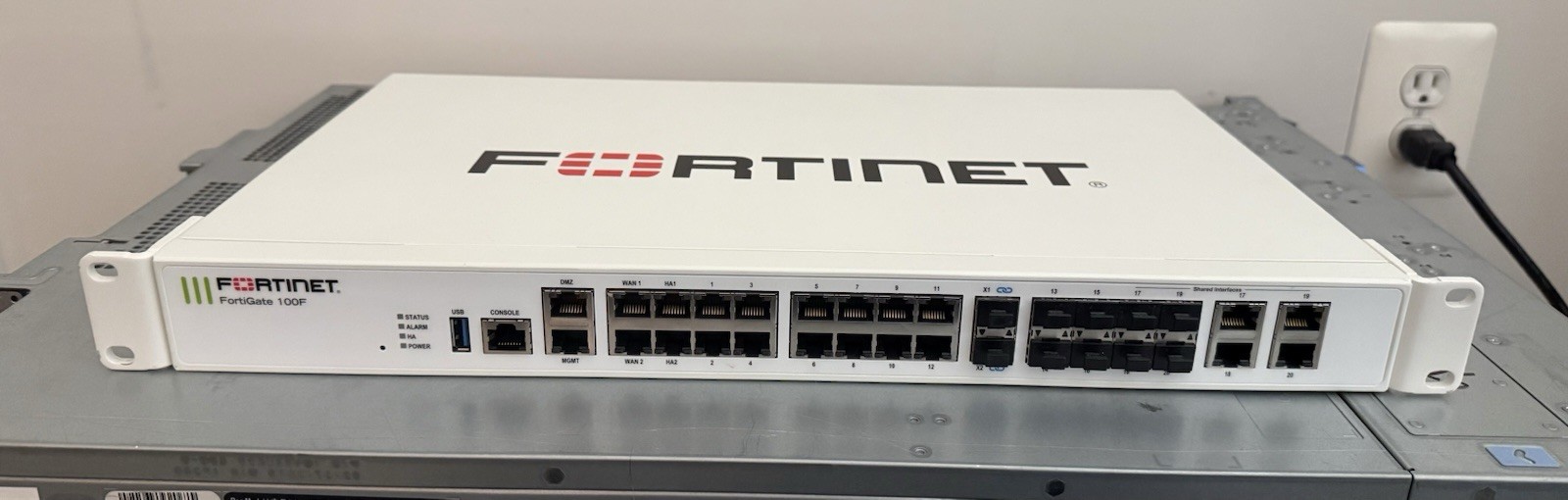 Fortinet FortiGate 100F Enterprise Firewall 1U Rackmount Hardware Appliance