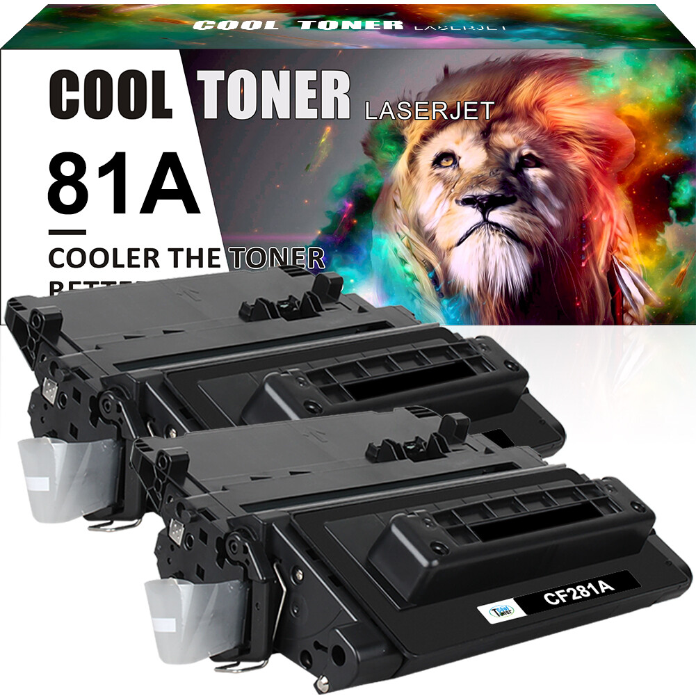 2PK CF281A Toner Cartridge for HP LaserJet Enterprise M604 M604N M604DN M605