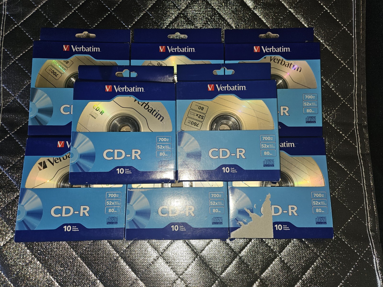 Verbatim 97955 CD-R 52X 700Mb 10Pk 80 Total CD-R