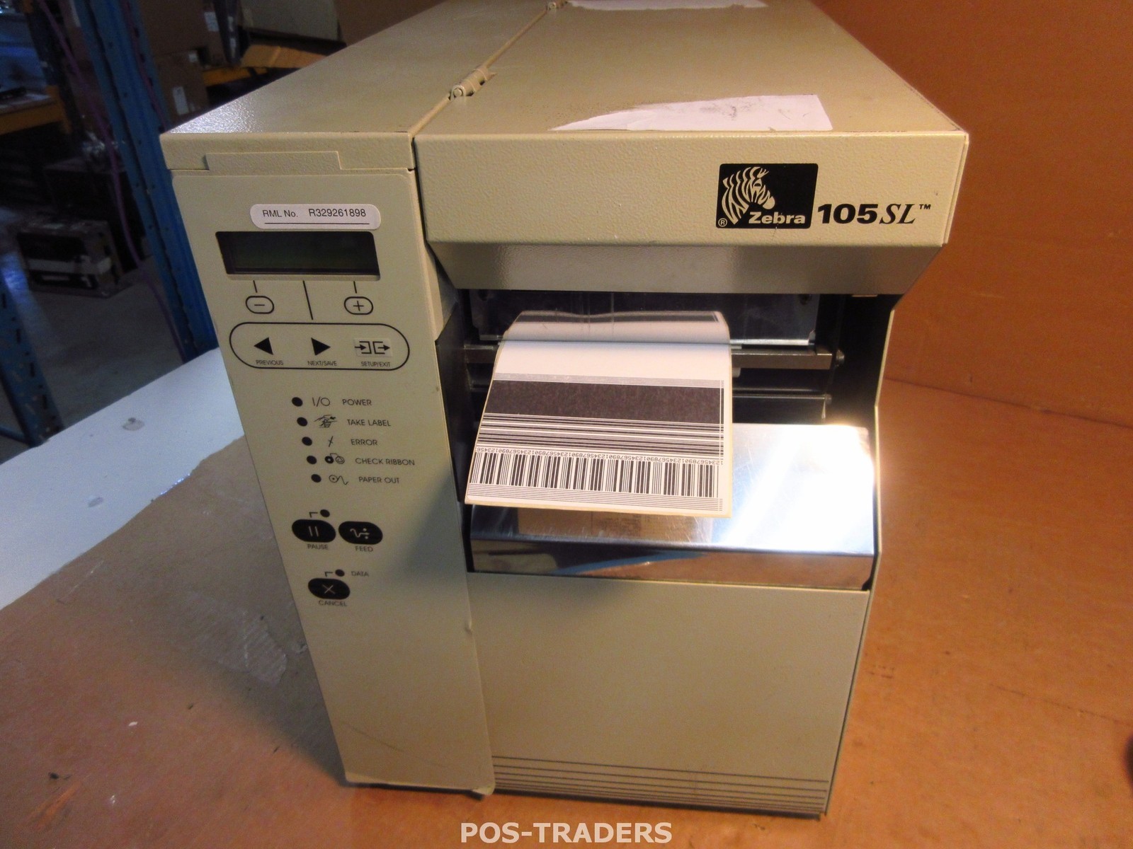 Zebra 105SL 10500-200E-0000 DT/TT Thermal Label Printer Parallel Serial PRINTS OK