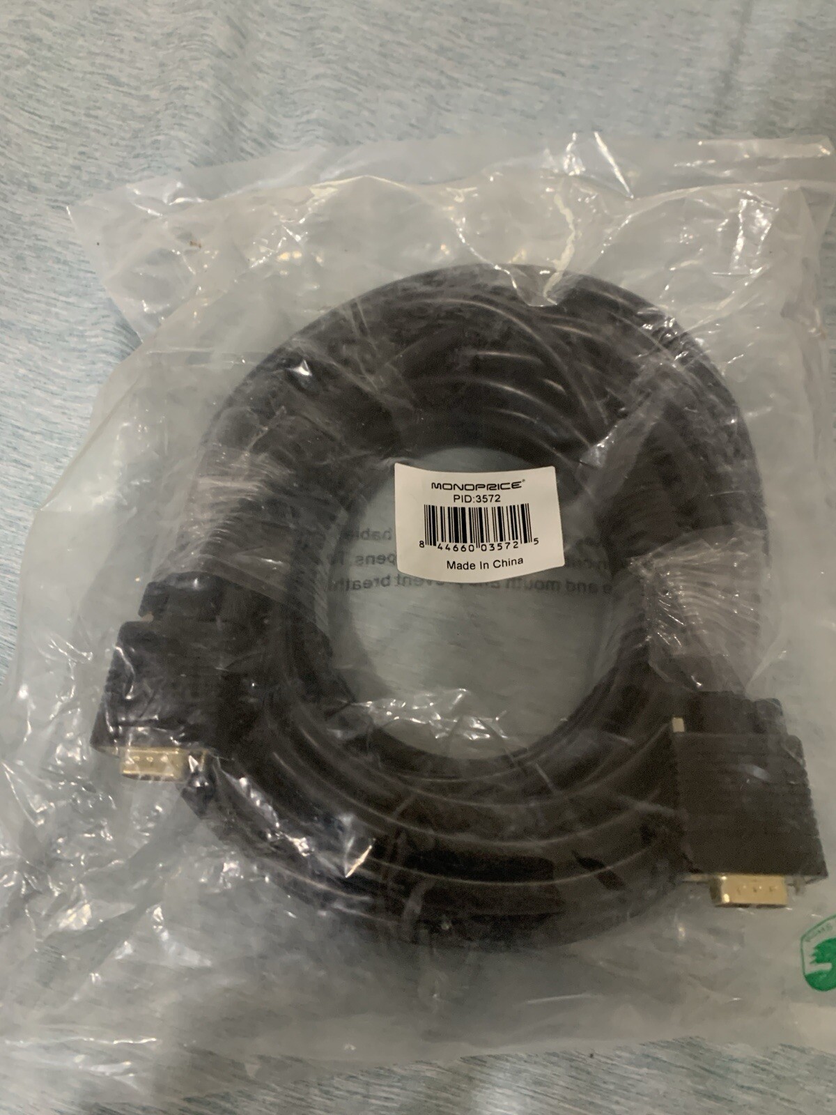 Monoprice 3572 Super VGA Cable M/M CL2 Rated 50ft