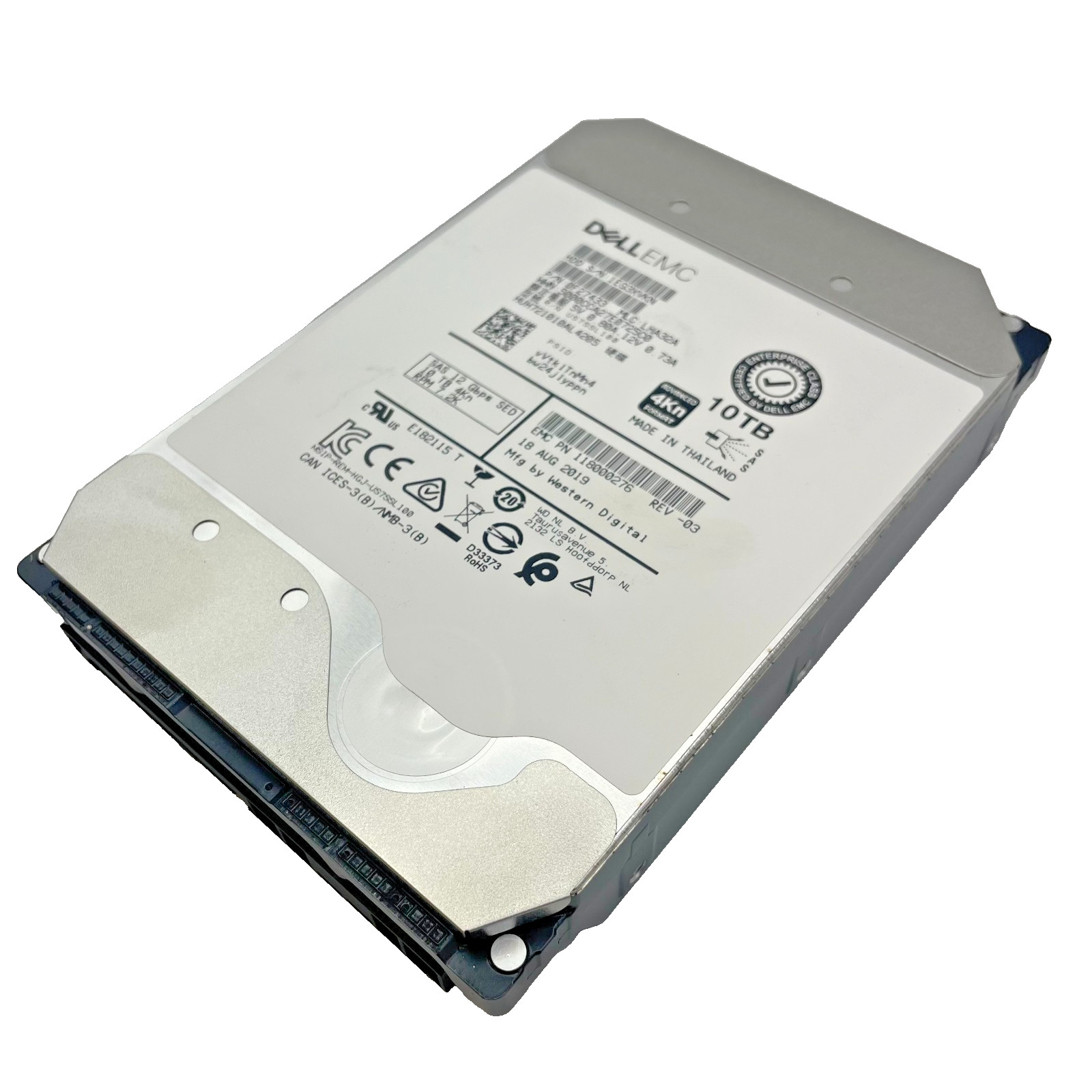 Dell EMC WD-Hitachi 10TB SAS 12Gb/s 7.2K 3.5" H5H72101CLAR10T0 B 50K-70K