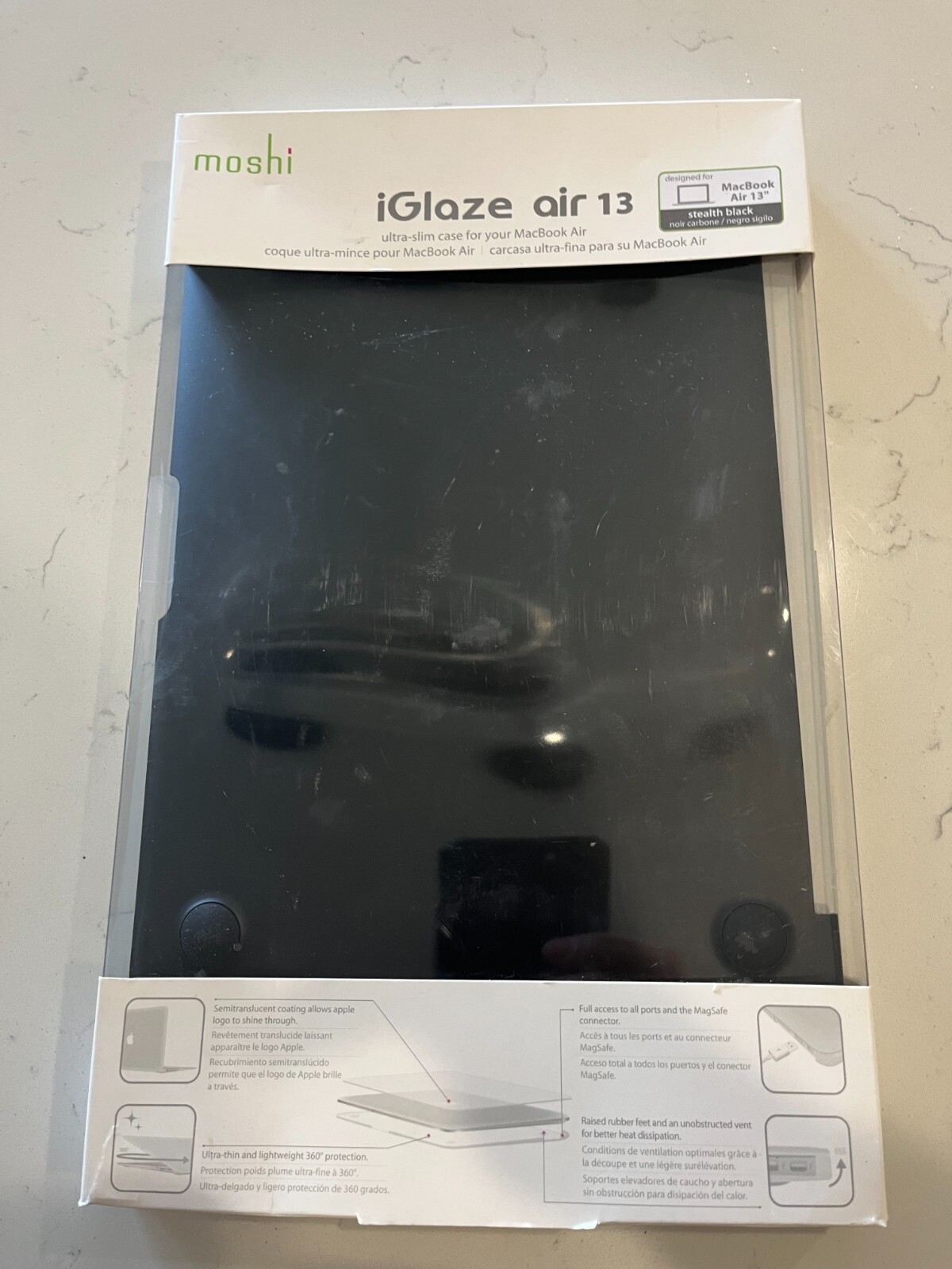 Moshi Macbook iGlaze Air 13 Stealth Cover - Black