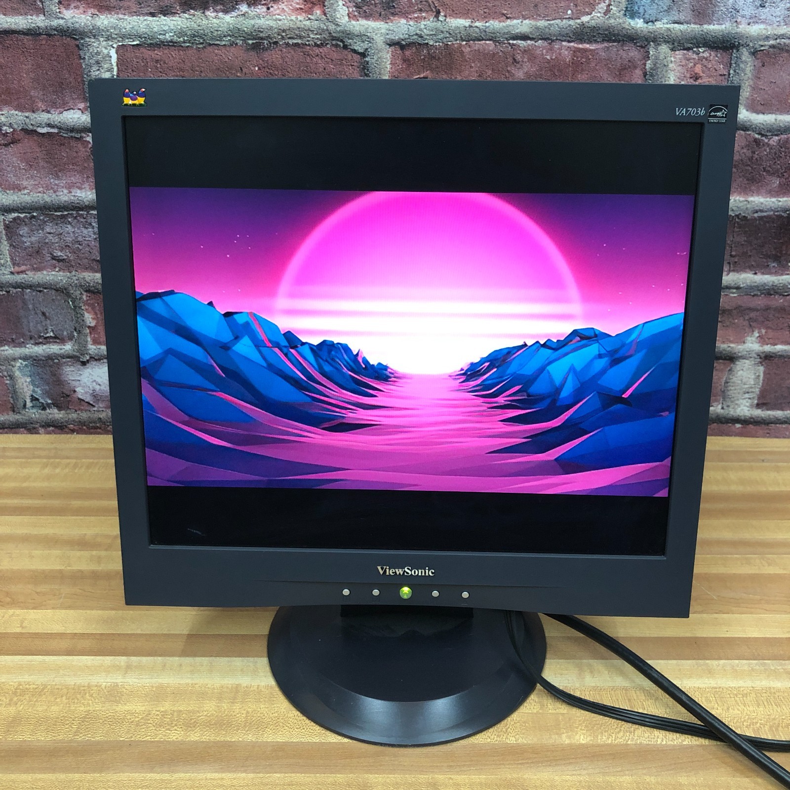 2009 ViewSonic VA703b 17" 5:4 LCD Monitor VGA Retro PC Gaming 1280 x 1024
