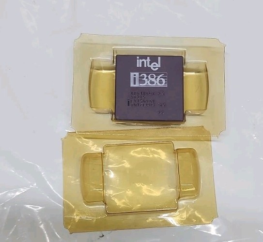 Vintage Rare Intel i386 A80386DX-25 SX218 Processor Collection or Gold Recovery