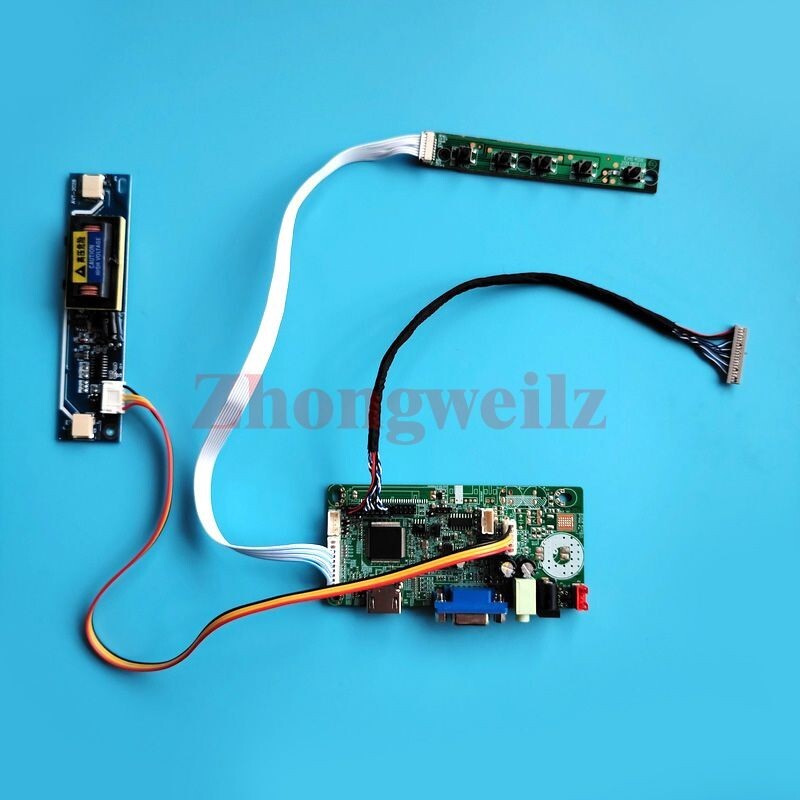 For M150XN07 V1/V2/V5 LVDS 20 Pin 2-CCFL VGA HDMI 1024x768 LCD Driver Board Kit
