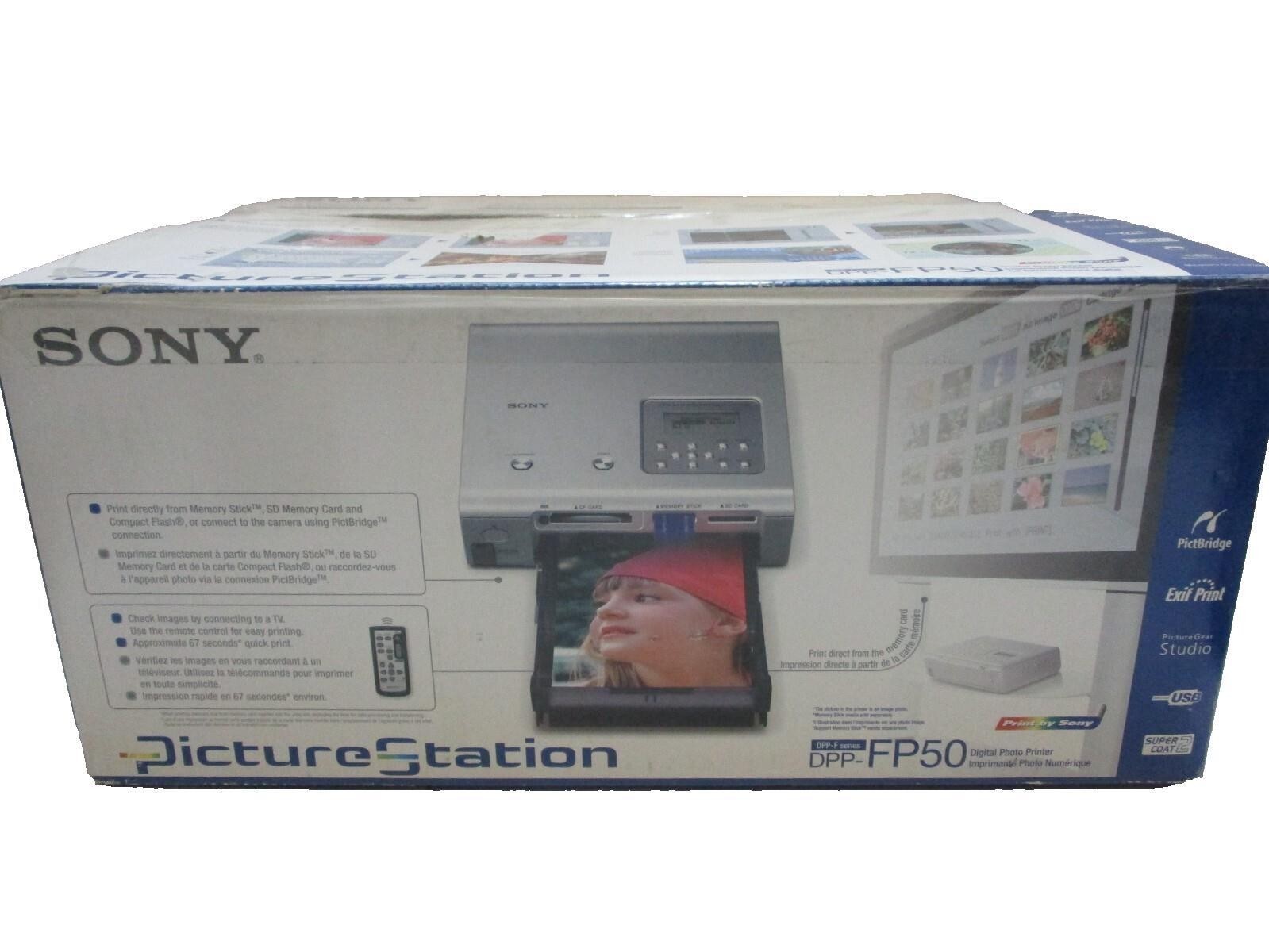 Vintage Sony Picture Station Digital Photo Printer DPP-FP50 Old Stock